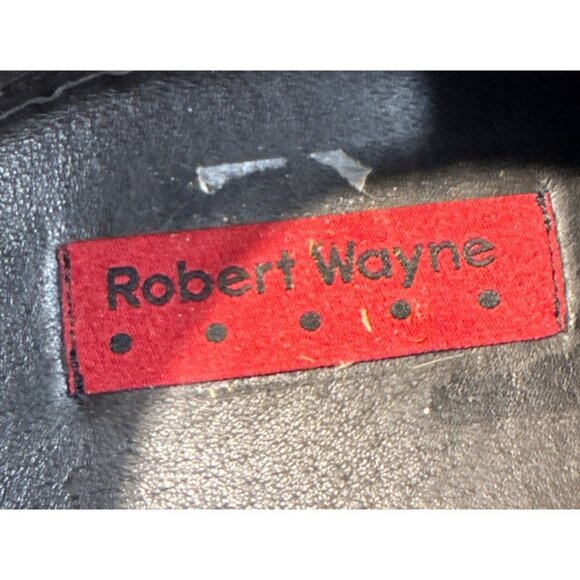 Robert Wayne Shoes Mens Size 7 Brown Leather Casual Sneakers Red & Black Straps - Picture 9 of 12